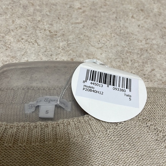 BNWT FINA EJERIQUE COTTON & LINEN SIDE BUTTON STRIPE CREWNECK SWEATER - Picture 5 of 8